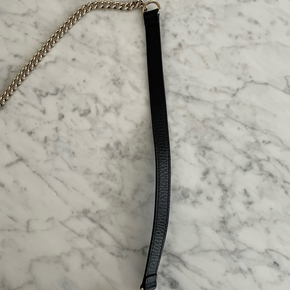 Gucci Black Leather Interlocking GG Wallet On Chain (SOLD) - Picture 4 of 13